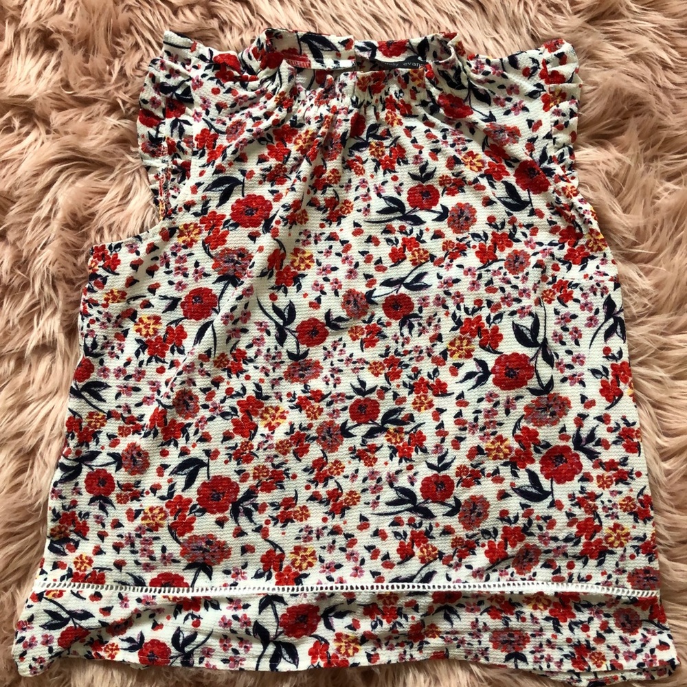 Mandy Evans Sleeveless Floral Top